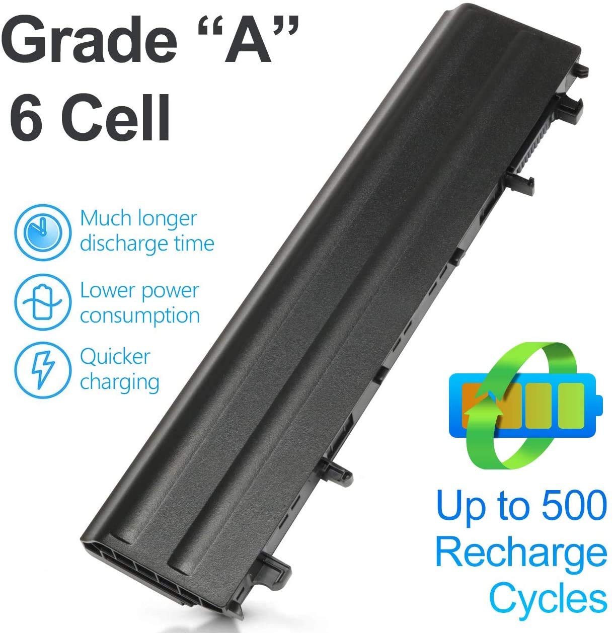 thumbnail image 2 of Replacement Laptop Battery For Dell Latitude E5440 E5540 – 6-Cell 5200mAh 11.1V Li-Ion (Fits VV0NF NVWGM) 2 of 4